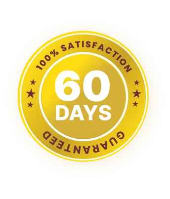 60 day satisfaction guarantee seal